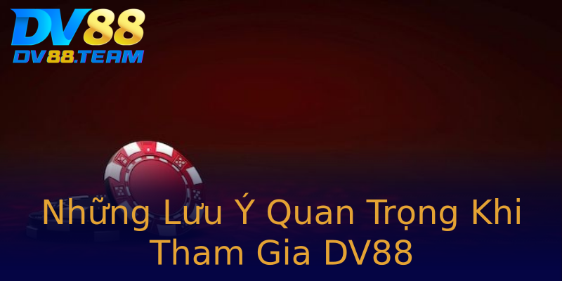 Những Lưu Ý Quan Trọng Khi Tham Gia DV88